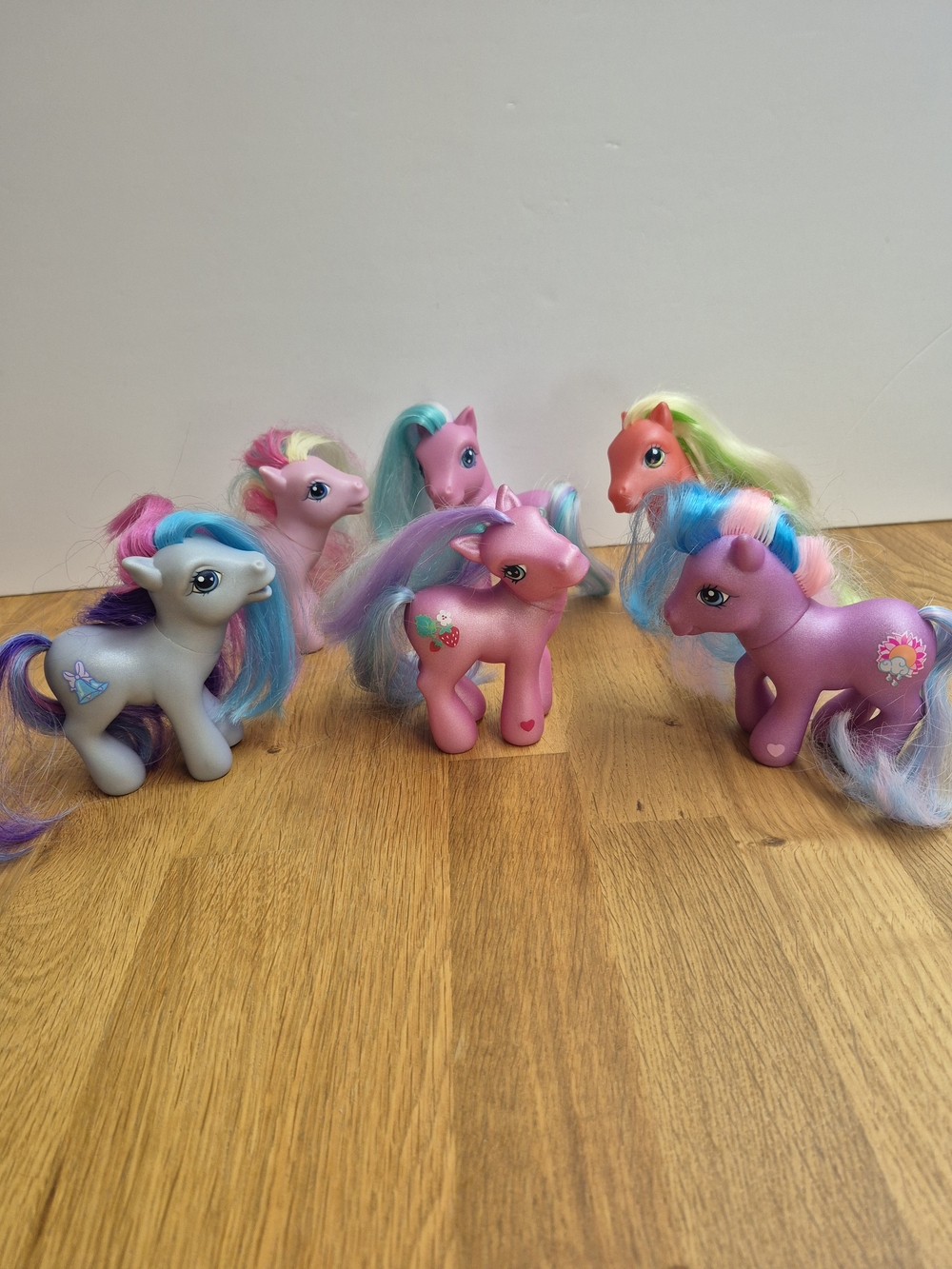 Hasbro My Little Pony G3 (2002) Lot - Pink, Purple, Blue, Gray, Orange